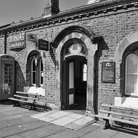 Buy canvas prints of Hadlow Road Station, Wirral    by Frank Irwin