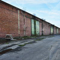 Buy canvas prints of  dockland area in need of redevelopment by Frank Irwin