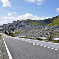 Buy canvas prints of  North Wales slate mines by Frank Irwin