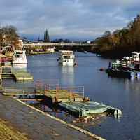 Buy canvas prints of  The River Dee at chester by Frank Irwin