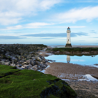 Buy canvas prints of  Perch Rock Lighthouse, New Brighton, Wirral, UK by Frank Irwin