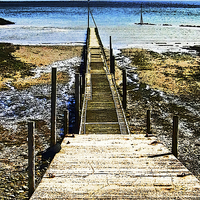Buy canvas prints of  Artistic Pier at Rhos-on-Sea by Frank Irwin