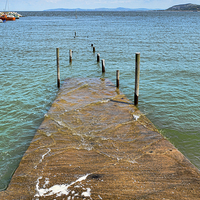 Buy canvas prints of  The Pier at Rhos-on-Sea, North Wales by Frank Irwin