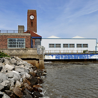 Buy canvas prints of  Seacombe Ferry terminal, Wirral, UK by Frank Irwin