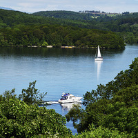 Buy canvas prints of  Windermere from our hotel room by Frank Irwin