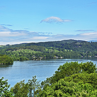 Buy canvas prints of  Hotel room view of Windermere by Frank Irwin