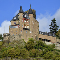Buy canvas prints of  Burg Katz castle by Frank Irwin