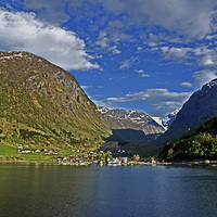 Buy canvas prints of  The picturesque Norwegian Fjords by Frank Irwin