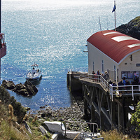 Buy canvas prints of  St Justinians, Lifeboat house &Ramsay Sound by Frank Irwin
