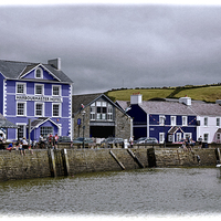 Buy canvas prints of  Aberaeron "grunged effect." by Frank Irwin