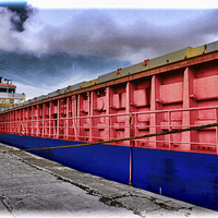 Buy canvas prints of MV Richelieu in Birkenhead Docks, Wirral, UK by Frank Irwin