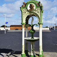 Buy canvas prints of Hoylake’s Victorian drinking fountain. by Frank Irwin