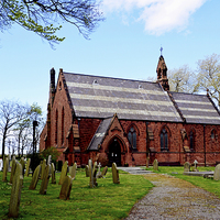Buy canvas prints of  St John the Divine, Frankby, Wirral by Frank Irwin