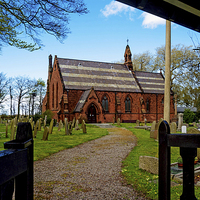 Buy canvas prints of St John the Divine, Frankby, Wirral, UK by Frank Irwin