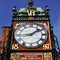 Buy canvas prints of  Chester’s famous Eastgate Clock by Frank Irwin