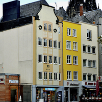 Buy canvas prints of  Typical Cologne street picture by Frank Irwin