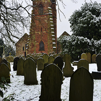 Buy canvas prints of  Holy Cross Church, Woodchurch, Wirral, UK  by Frank Irwin
