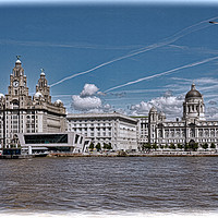 Buy canvas prints of Liverpool's Iconic "Three Graces" by Frank Irwin