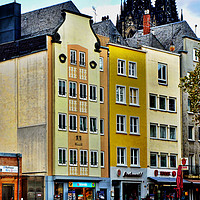 Buy canvas prints of Cologne Street scene by Frank Irwin
