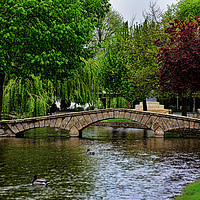 Buy canvas prints of Bourton-on-the-water - Little Venice by Frank Irwin