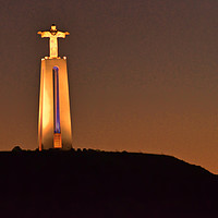 Buy canvas prints of Statue of Christ the Redeemer in Lisbon by Frank Irwin