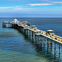 Buy canvas prints of The iconic Llandudno Victorian pier by Frank Irwin