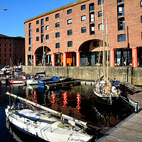 Buy canvas prints of Liverpool's Albert Dock Marina by Frank Irwin