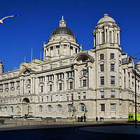 Buy canvas prints of Liverpool's iconic Cunard Building by Frank Irwin