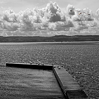 Buy canvas prints of West Kirby Marine Lake on a windy day by Frank Irwin