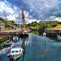 Buy canvas prints of Amlwych Harbour, Anglesey, North Wales, UK by Frank Irwin