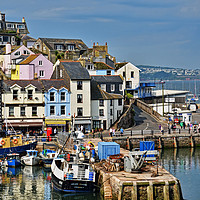 Buy canvas prints of Part of Brixham harbour by Frank Irwin