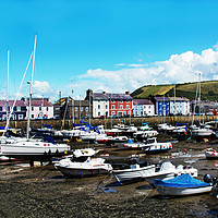 Buy canvas prints of Aberaeron - Tide is out! by Frank Irwin