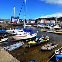 Buy canvas prints of Aberaeron Harbour, Tide out! by Frank Irwin