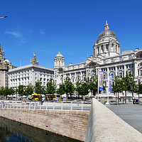 Buy canvas prints of Liverpool's Three Graces. by Frank Irwin