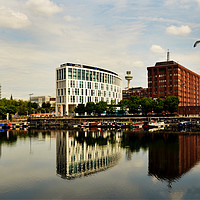 Buy canvas prints of Liverpool across Salthouse Dock by Frank Irwin