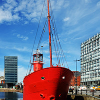 Buy canvas prints of Mersey Bar lightship, Planet by Frank Irwin
