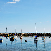 Buy canvas prints of The harbour at Rhos-on-Sea. by Frank Irwin