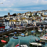 Buy canvas prints of Brixham Harbour by Frank Irwin