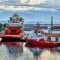 Buy canvas prints of Stavanger Harbour, Norway by Frank Irwin