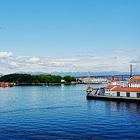 Buy canvas prints of Stavanger (Norway) harbour entrance by Frank Irwin