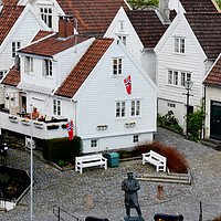 Buy canvas prints of Stavanger, preserved timber housing by Frank Irwin