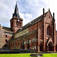 Buy canvas prints of St Magnus, The Uk's northernmost cathedral. by Frank Irwin