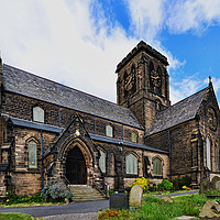 Buy canvas prints of The Church of St Hilary of Poitiers, Wallasey, by Frank Irwin