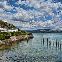 Buy canvas prints of Aberdovey sea front by Frank Irwin