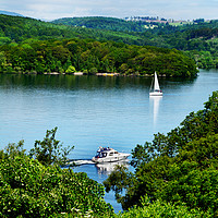 Buy canvas prints of Sailing on Windermere by Frank Irwin
