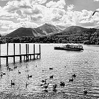Buy canvas prints of Derwentwater, close to the "Theatre on the Lake" by Frank Irwin