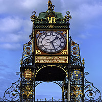 Buy canvas prints of Eastgate Clock, Chester by Frank Irwin