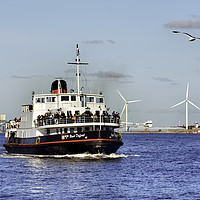 Buy canvas prints of Royal Daffodil on River Mersey by Frank Irwin