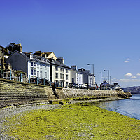 Buy canvas prints of Aberdovey sea front, tide going out! by Frank Irwin