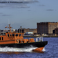 Buy canvas prints of Pilot Launch Petrel on the Mersey by Frank Irwin